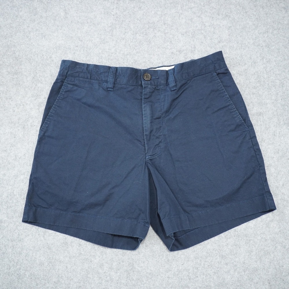 J. Crew Men's Size 29 Portsider Navy Blue Chino Short 5" Inseam Casual